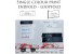 100 labels Single Colour print, Sew-on Clothing label, Slit-edge Satin, Endfold Loopfold
